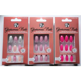 W7 Glamorous Nails Pink Beige - 24 stk