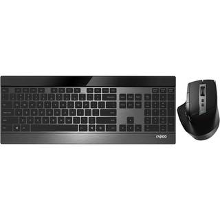 RAPOO 9900M Mus/tastatursæt, nordisk, sort