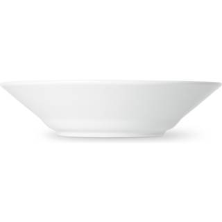 Hvid Halvblonde Dyb Tallerken, Ø24 cm