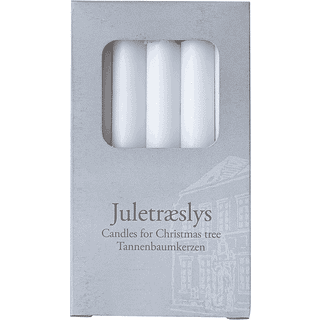 Juletræslys - Hvid 20 stk