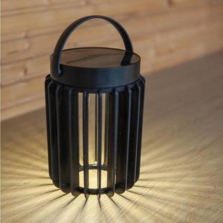 LUTEC KOZY LED batterilampe med solceller, H18,6 cm, IP44, sort