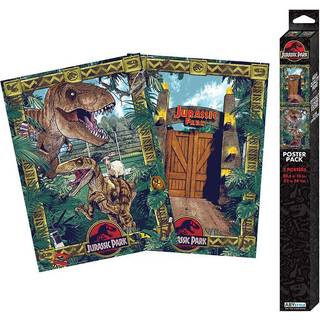 JURASSIC PARK - Gates and Biodiversity - Set 2 chibi posters '52x38'