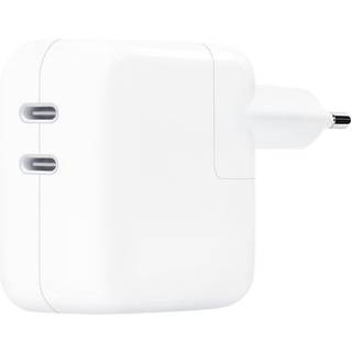 Apple 35 W USB-C-strømadapter med to porte.