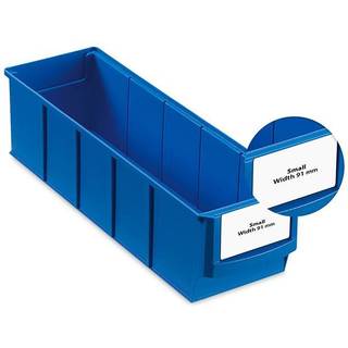 Etiket smal version for lagerkasse bredde = 91 mm (Forpakning med 120 stk)