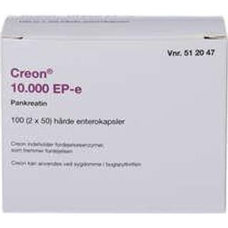 Creon Lipase 10.000 EP-e (Håndkøb, apoteksforbeholdt) 100 stk Enterokapsler, hårde