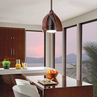 Terna LED-loftventilator, olieret/børstet bronze