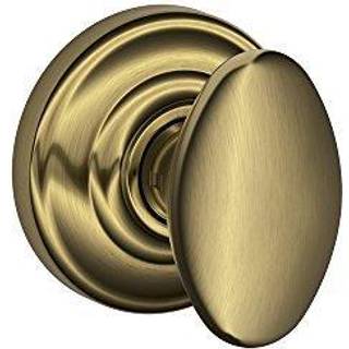 Schlage Siena Passage Knob Andover Rose Antique Brass