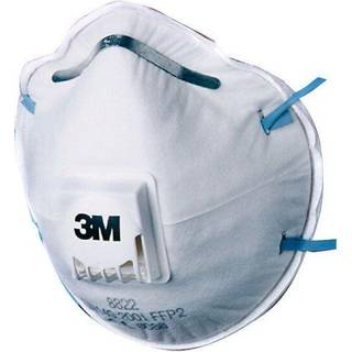 3M maske med ventil P2 støvmaske hvid