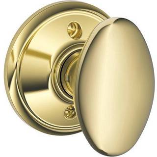 Schlage Knob Ikke-drejende lås Bright Brass (F170 SIE 605)