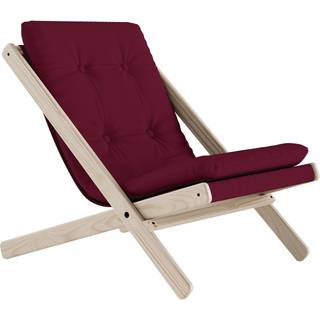 Boogie Lounge Stol fra Karup Design i Massiv FSC Fyrretræ | Japandi - Ubehandlet - 757 Petrol Blue