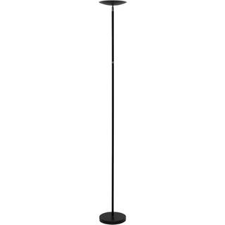 LED-gulvlampe MAULsphere, sort, dæmpbar, højde 183 cm