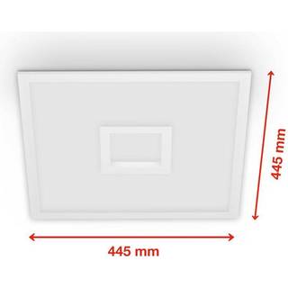LED-panel midtbag CCT RGB 45x45cm hvid