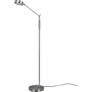 Franklin LED gulvlampe, sensordæmper, mat nikkel