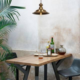Hængelampe Sivani MR-637, antik guld, metal, Ø 39 cm