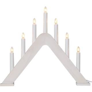 Star Trading - Advent Candlestick Jarve - White - 36 cm