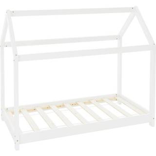 ML Design COT 80X160 cm med tag og slattedramme, hvid, boligblå til piger og