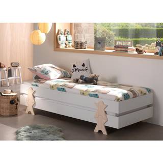 Børneseng sæt 90 × 200 cm – Modulo, hvid (2 stablesenge)