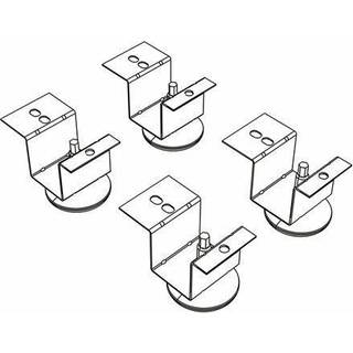 Hon Brigade Pedestal Justerbare glider Stive Mount Plate 2 """" X 2 """" Glide Black 4/Set