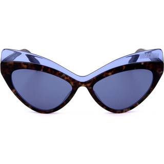 Moschino Kvinde MOS080/S IPR/KU Solbriller Acetat Havana Blå Cat Eye