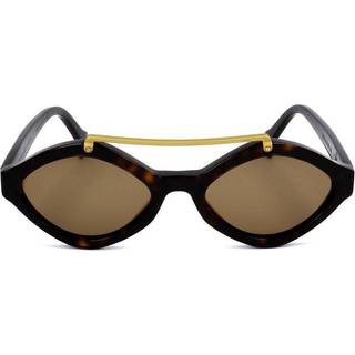 Saturnino Briller NEO 2 52 Solbriller Kvinder Tortoiseshell - Polished Dark Tortoise Gold Bridge - 52mm