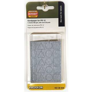Proxxon slibepapir PS 13- 3 kort, korn 400 - 28826
