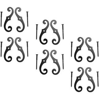 Renovatorer leverer fremstilling af lukkerhund indehavere 6.5 """" sort aluminium dekorativ s stil lukkerhund hardware med monteringshardwarepakke