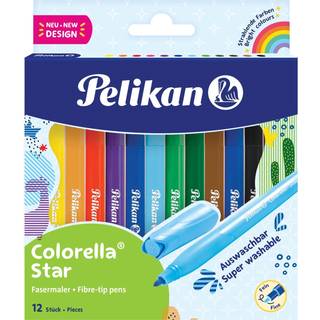 Pelikan: Colorella Star tuschpen sæt - 12 stk