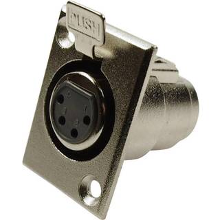 Cliff FC6120 XLR-stik Flangetilslutning, kontakter lige