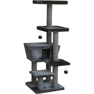 Kradsetræ MOTEGA - 48 x 48 x 140 cm - Mørkegrå