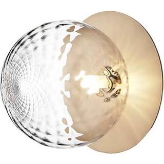 Nuura Liila 1 Væg-/Loftlampe Nordic Gold/Optic Clear Large: Ø24,5 cm