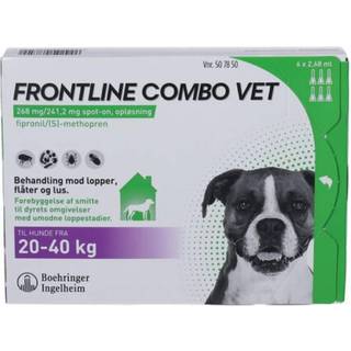 Frontline Combo Vet. (hund 20-40 kg) 6 stk
