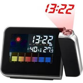 LED Projektor Vækkeur med Vejrstation / Kalender