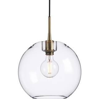 Gloria pendel D320 - Krom / røget glas - Belid
