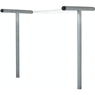 Plus PIPE Tørrestativ m/wire galvaniseret stål 130x520cm H200cm 18423-1
