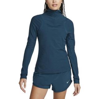 Nike Advantage Therma-Fit Division Mid-Layer Running Top Women - Blue, Black, Size XL - blue