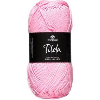 Svarta Fåret Tilda 543 Gammelrosa Indhold: 50% Bomuld, 50% Akryl Vægt/længde: 50 g = ca. 150 meter Anbefalede pinde: 3.50 mm Strikkefasthed: 10 cm = 26m Maskinvask max 40°C / Tørres fladt.