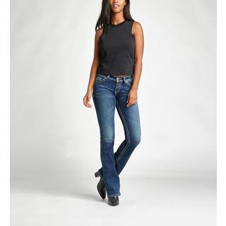 Silver Jeans Co. Women's Suki Mid Rise Bootcut Jeans Indigo 36W X 34L