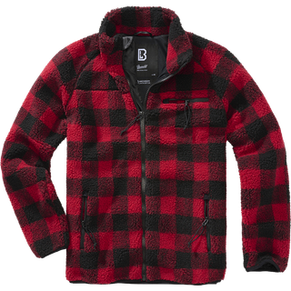 Brandit Teddyfleece Jakke Rød / Sort - L