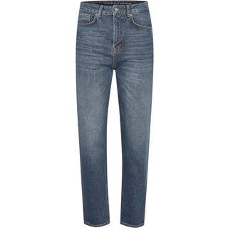 My Essential Wardrobe Frist 34 The Mom 107 Xhigh Straight Bukser 10703606 Medium Blue Retro Wash (33/29)