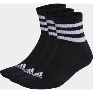 3-Stripes Cushioned Sportswear Low-Cut sokker, 3 par - Black / White - 40-42