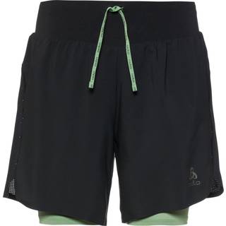 Odlo X-Alp Trail 6inch 2in1 Running Shorts Women - Black, Black, Size XS - black