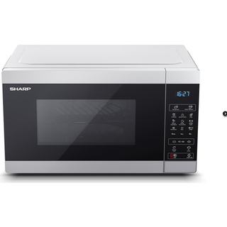 Sharp YC-MG51E-S mikrobølgeovn Over komfuret Kombination mikroovn 25 L 900 W Metallic
