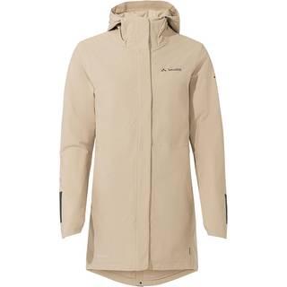 Vaude Women's Cyclist Padded Parka II Cykeljakke Damer størrelse 46 farve beige