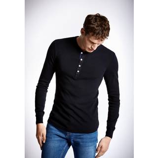 Schiesser Revival Herren Longsleeve schwarz