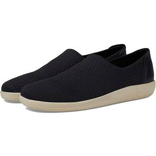 ECCO Soft 2.0 - Slip-on sko i stof til damer - Sort - Size: 40 (UK 6.5-7)