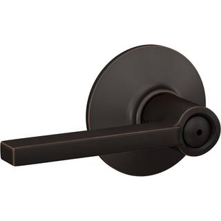 Schlage F40 Lat 716 Latitude Door Lever Bed & Bath Privacy Lock Aged Bronze