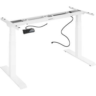 Hæve sænke stel elektrisk justering Piotr 85-129x65x71-121cm - hvid