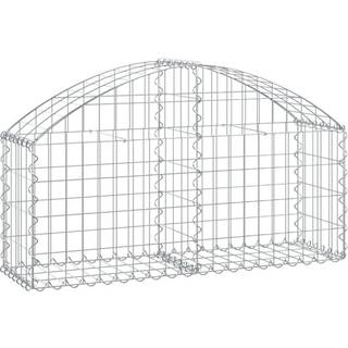 Buet Gabionkurv Galvaniseret Jern - 100 x 30 x 40/60 cm