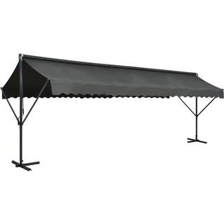 fritstående markise 600 x 300 cm antracitgrå