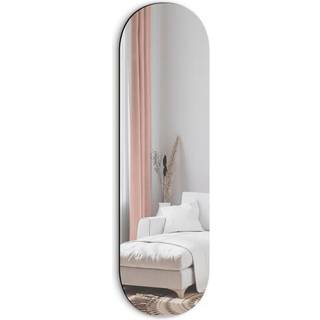 Organisk Spejl - Ellipse Med Træramme  - 40 x 140 Cm - Incado